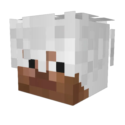 sundaytrip Minecraft avatar head, 3D render