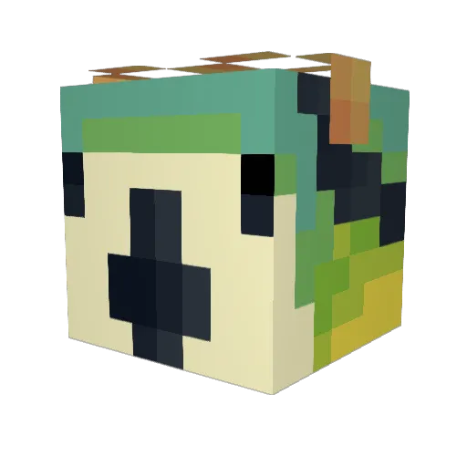 sundialduo Minecraft avatar head, 3D render