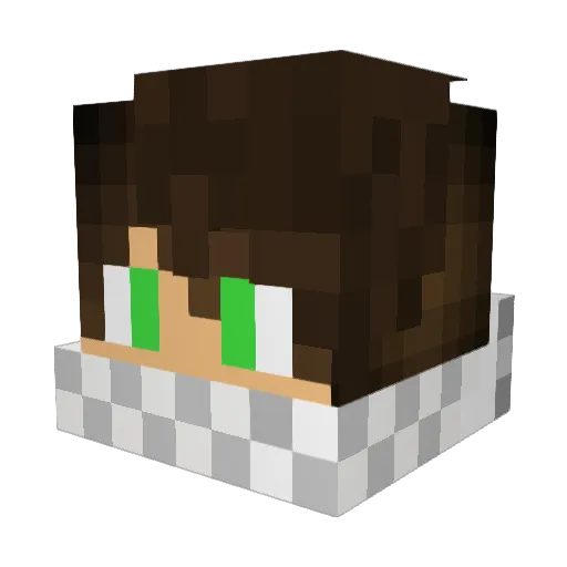sundkappi Minecraft avatar head, 3D render