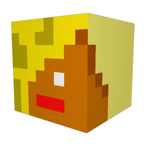 sundli_0 Minecraft avatar head, 3D render
