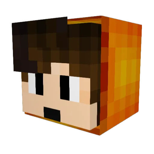 sundome1 Minecraft avatar head, 3D render