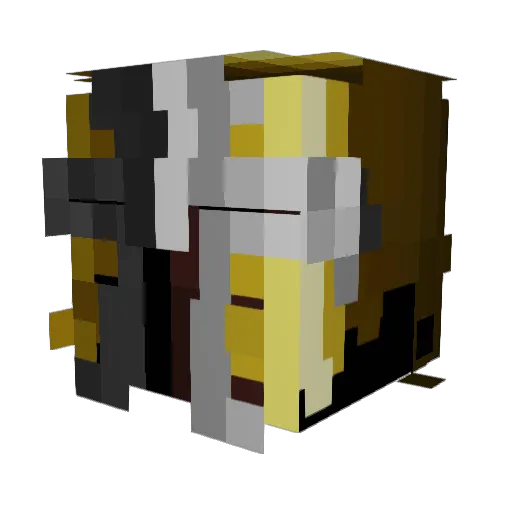 sunfisherman Minecraft avatar head, 3D render