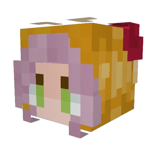 sunflower1598 Minecraft avatar head, 3D render