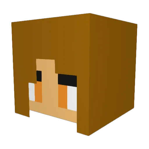 sunflower48 Minecraft avatar head, 3D render