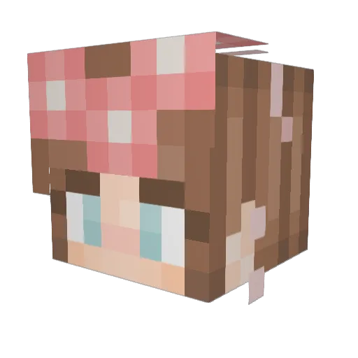 sunflowrvol Minecraft avatar head, 3D render