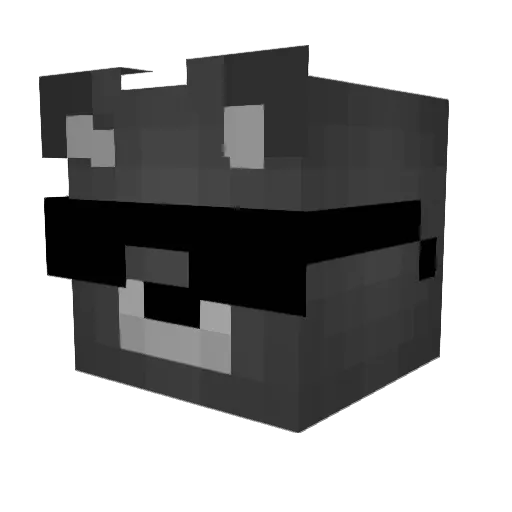 sungah__ Minecraft avatar head, 3D render