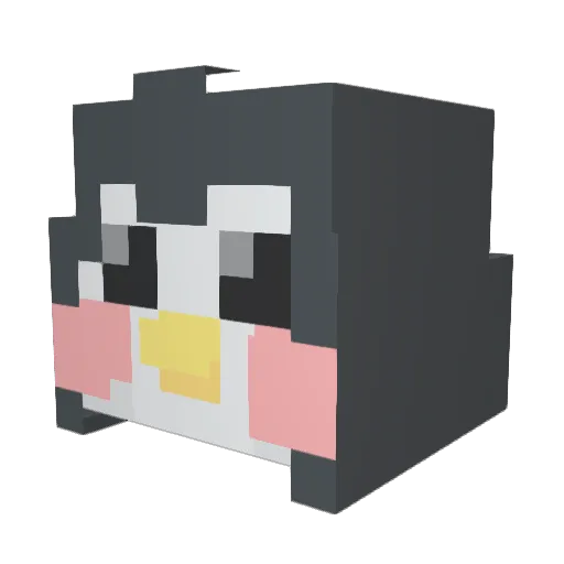 sungbock Minecraft avatar head, 3D render