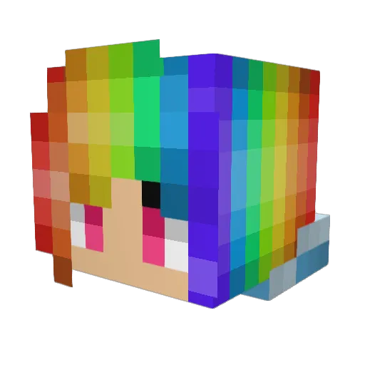 sunhilde Minecraft avatar head, 3D render
