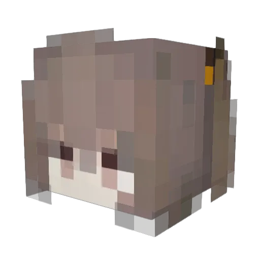 sunigele Minecraft avatar head, 3D render