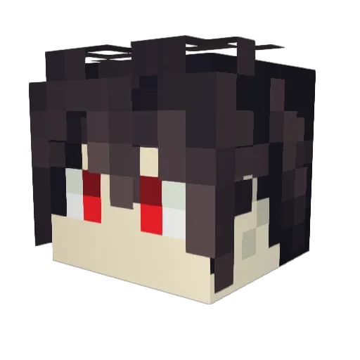 suning_233 Minecraft avatar head, 3D render