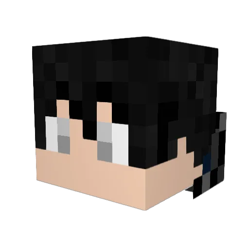 sunixir Minecraft avatar head, 3D render