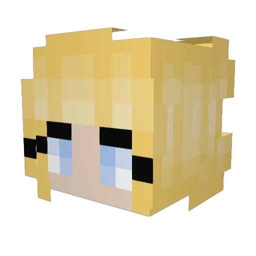 sunlitfilagree Minecraft avatar head, 3D render
