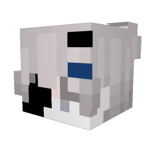 sunmijadinho Minecraft avatar head, 3D render