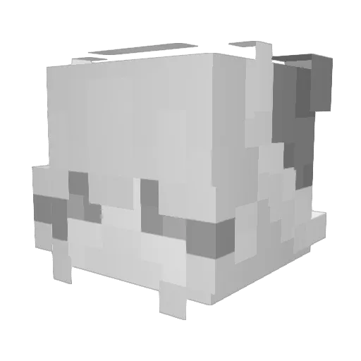 sunneset Minecraft avatar head, 3D render