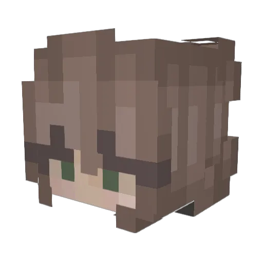 sunnieminecraft Minecraft avatar head, 3D render