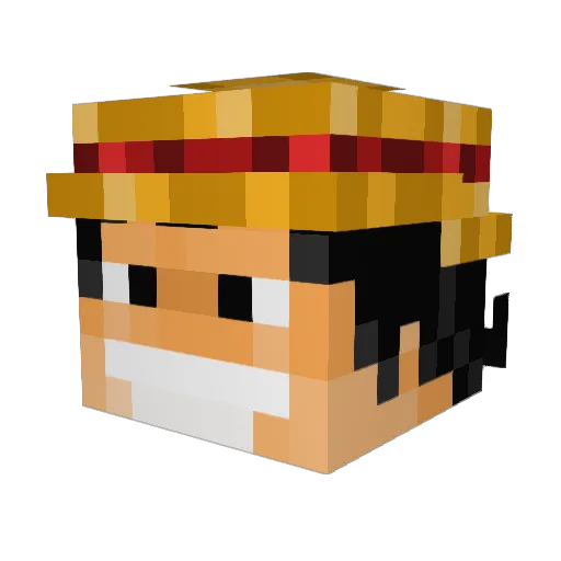 sunniggi420 Minecraft avatar head, 3D render