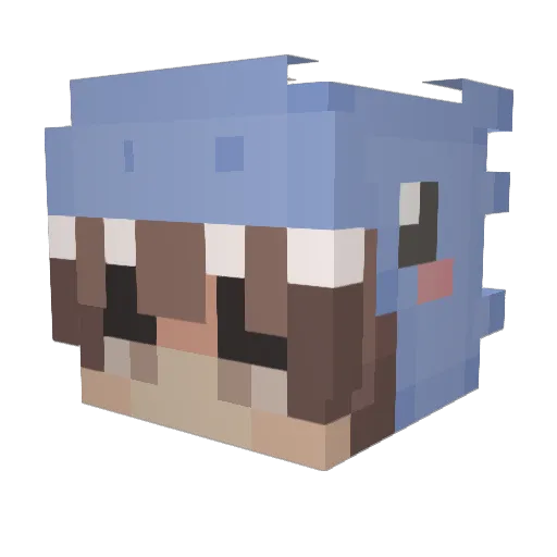 sunnimimi10 Minecraft avatar head, 3D render