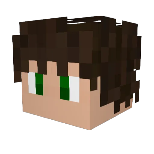 sunnybalcony Minecraft avatar head, 3D render