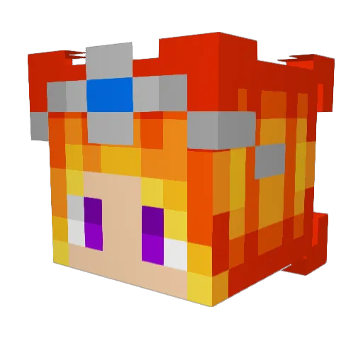 sunnyday013 Minecraft avatar head, 3D render