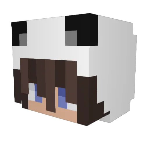 sunrise0teQ Minecraft avatar head, 3D render