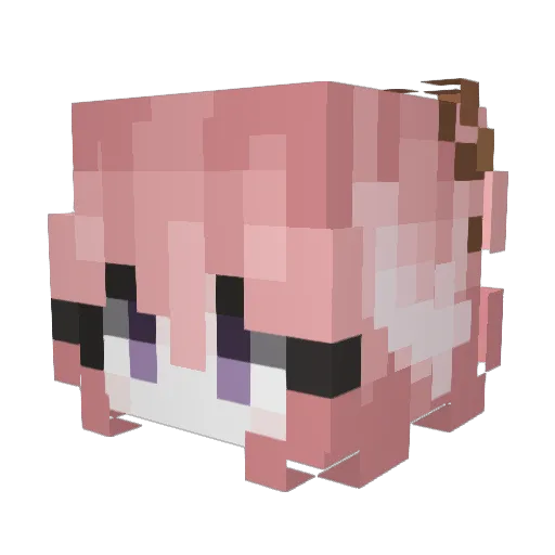 sunrise59 Minecraft avatar head, 3D render