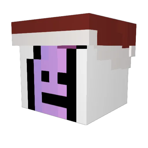 sunrony Minecraft avatar head, 3D render