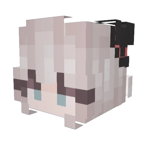 sunsheng Minecraft avatar head, 3D render
