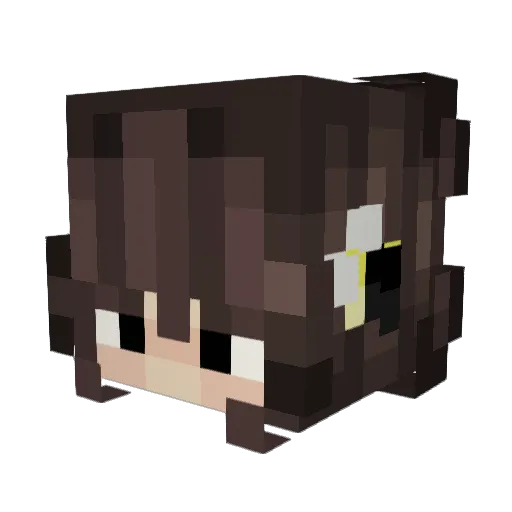 sunshine2568 Minecraft avatar head, 3D render
