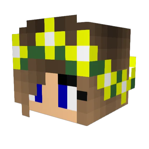 sunshine_03 Minecraft avatar head, 3D render
