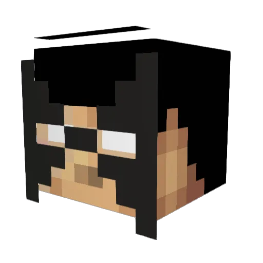 sunshineseba Minecraft avatar head, 3D render