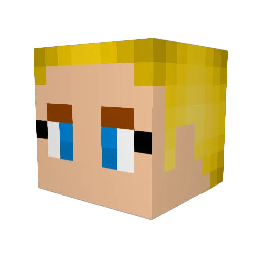 sunshineshannon Minecraft avatar head, 3D render