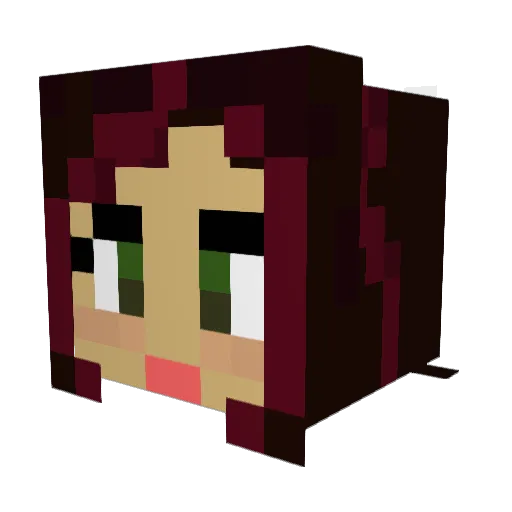 sunshinezz Minecraft avatar head, 3D render