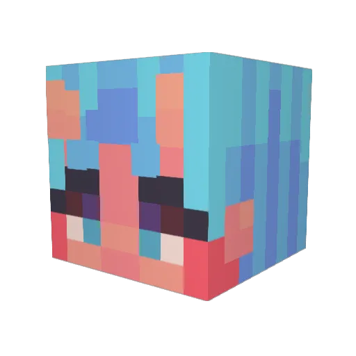sunshyne661 Minecraft avatar head, 3D render