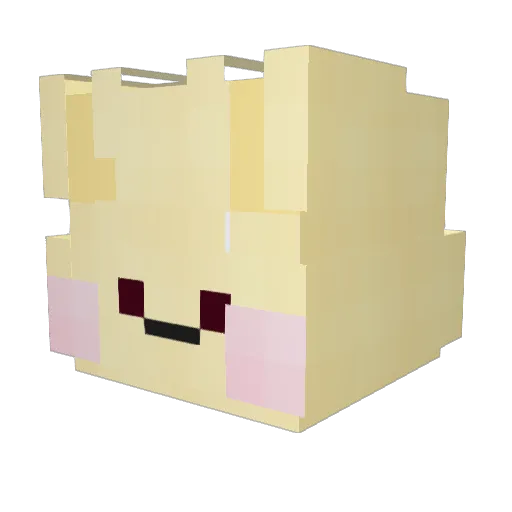 sunsound_ Minecraft avatar head, 3D render