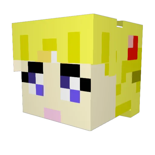 sunsunsun333 Minecraft avatar head, 3D render