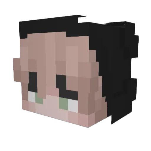 sunsxt Minecraft avatar head, 3D render