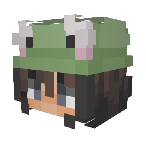 sunteas Minecraft avatar head, 3D render