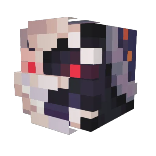 sunussy Minecraft avatar head, 3D render