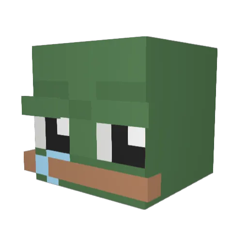sunwoo0129 Minecraft avatar head, 3D render