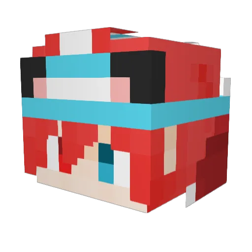 sunzhk Minecraft avatar head, 3D render