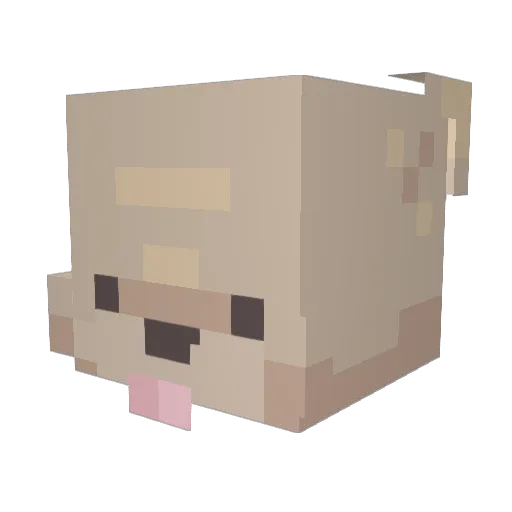 suoworld Minecraft avatar head, 3D render