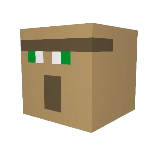 supa32 Minecraft avatar head, 3D render