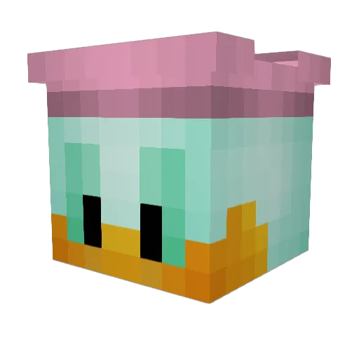 supageeey Minecraft avatar head, 3D render