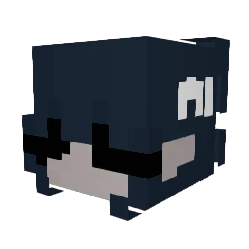 supaiqin Minecraft avatar head, 3D render