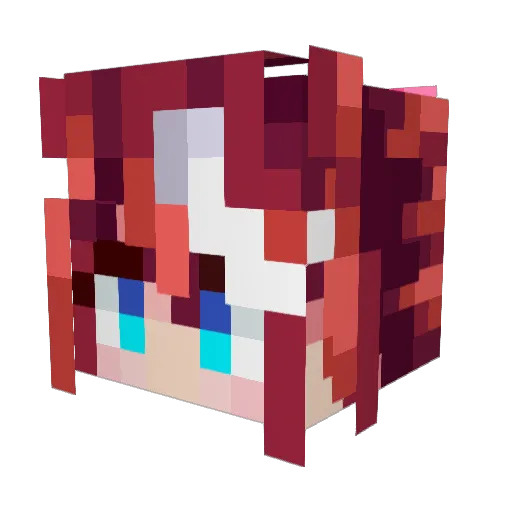 supapanda Minecraft avatar head, 3D render