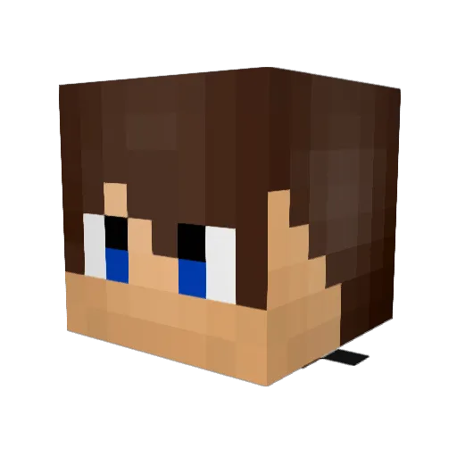 supazio Minecraft avatar head, 3D render