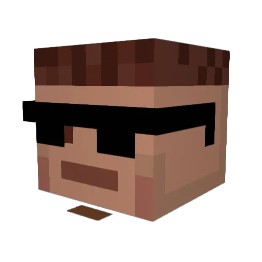 supdog2000 Minecraft avatar head, 3D render