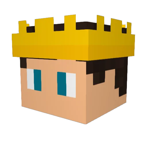 super99andre Minecraft avatar head, 3D render