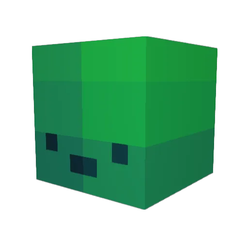 superDAG8 Minecraft avatar head, 3D render