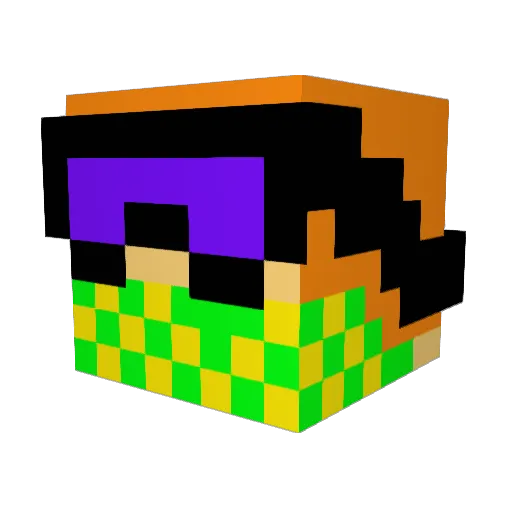superEmirH Minecraft avatar head, 3D render